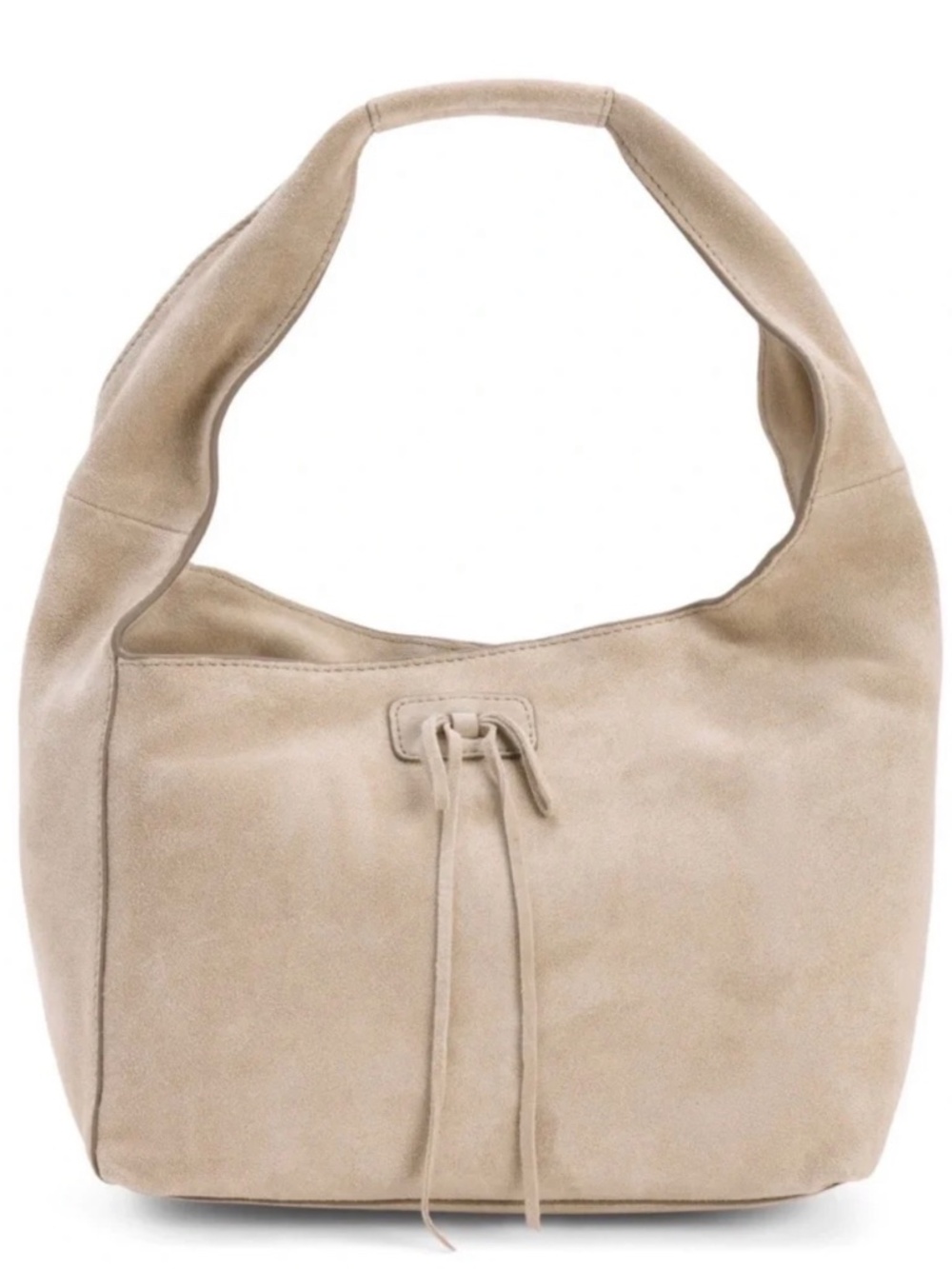 NWT Lucky Brand Clem Small Suede Hobo Bag